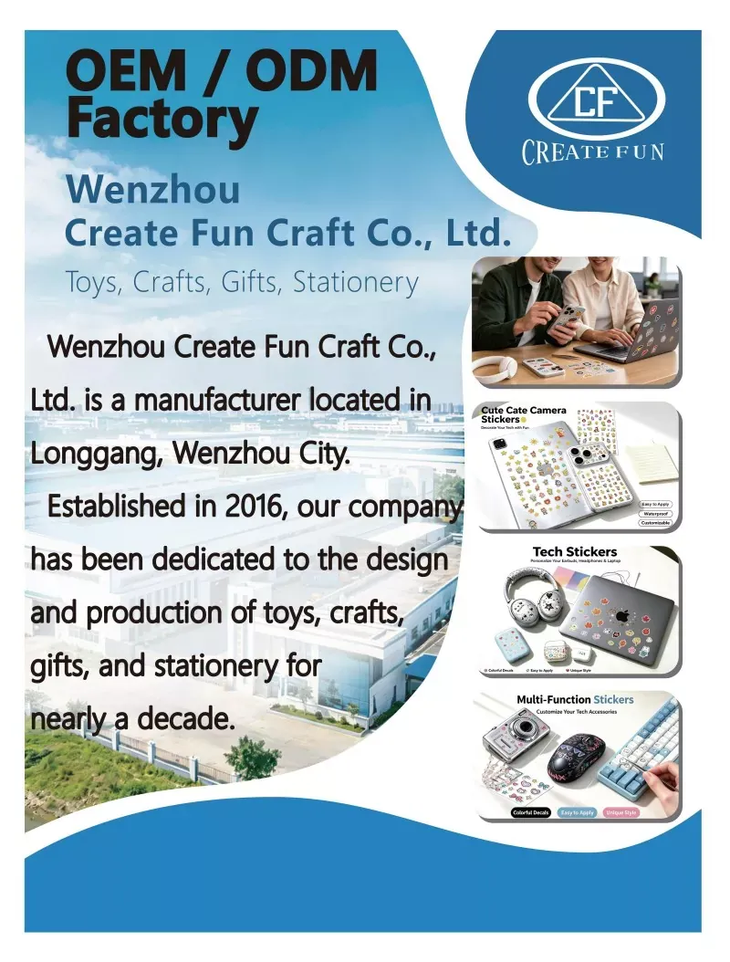 Wenzhou Create Fun Craft Co., Ltd. Global Expo- စိတ်ကြိုက်စတစ်ကာများနှင့် DIY ကစားစရာများအတွက် ဆန်းသစ်တီထွင်မှု ဆယ်စုနှစ်တစ်ခု